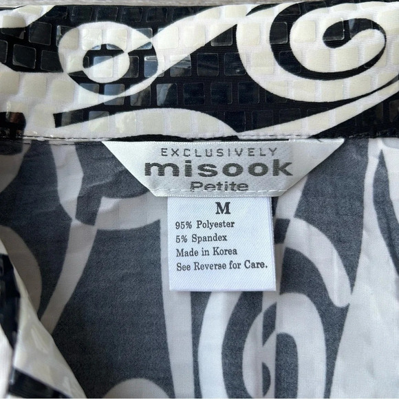 Misook Paisley Print Sequin Evening Zip Jacket - Picture 7 of 16